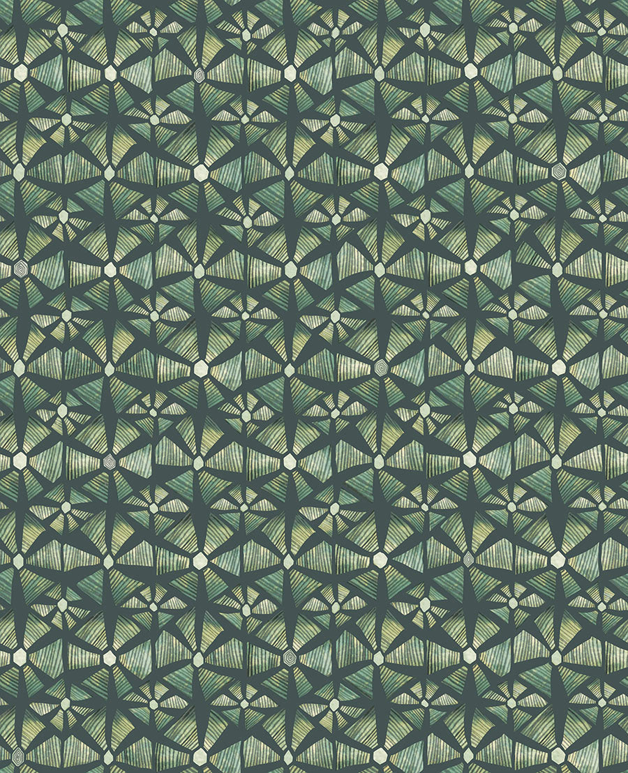 Kalahari Wallpaper - Forest Green & Racing Green - 119/6030