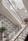 Nene Wallpaper - Coral, Sage & Teal on Parchment - 119/8036