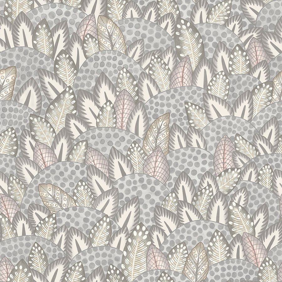 Zulu Terrain Wallpaper - Heath Grey & Blush - 119/9040