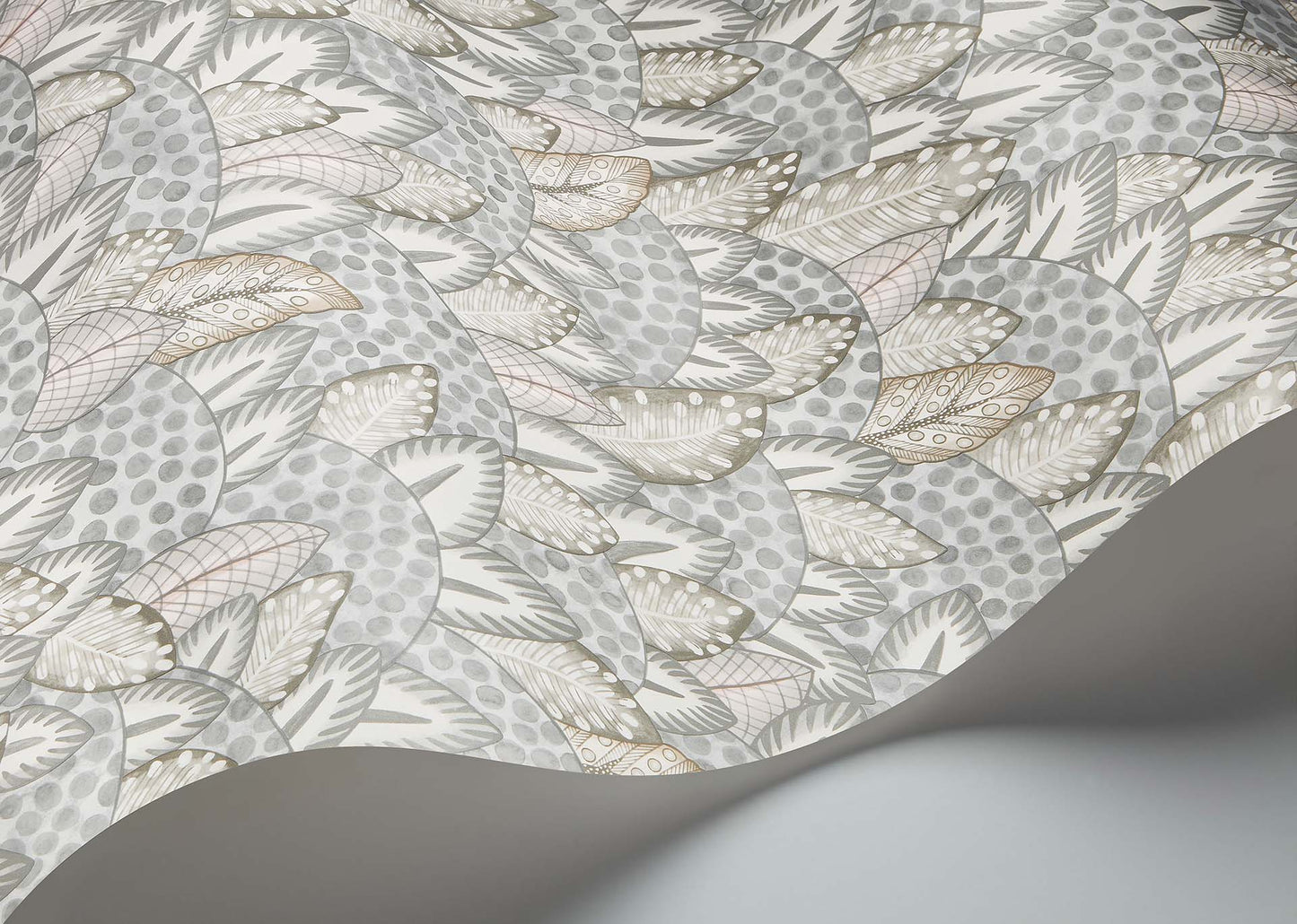 Zulu Terrain Wallpaper - Heath Grey & Blush - 119/9040