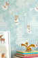 Bambu Turquoise Wallpaper - Majvillan