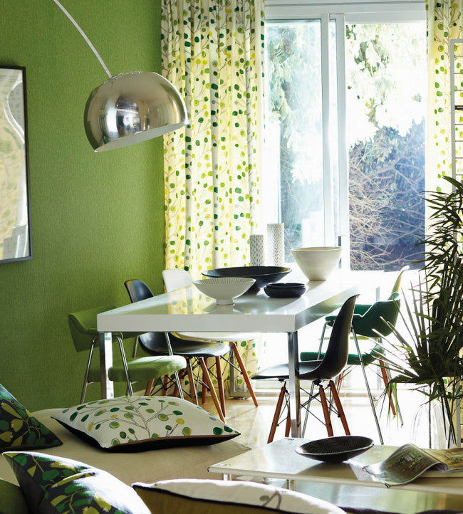 Berry Tree Room Fabric - Cream / Storm / Hessian