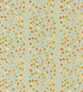 Berry Tree Fabric - Neutral / Tangerine / Powder Blue / Lemon