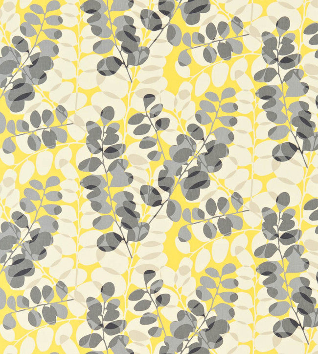 Lunaria Fabric - Cream / Sunflower / Gull