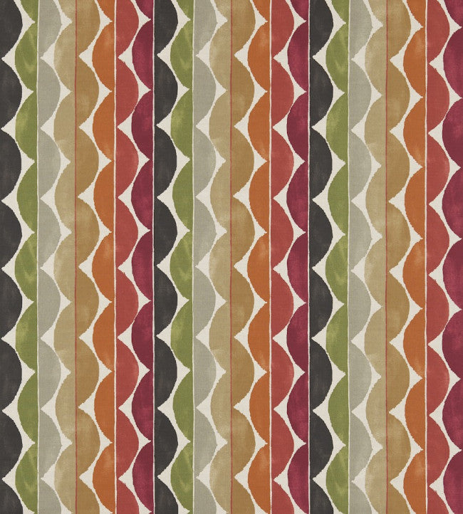 Yoki Fabric - Terracotta / Moss / Amber