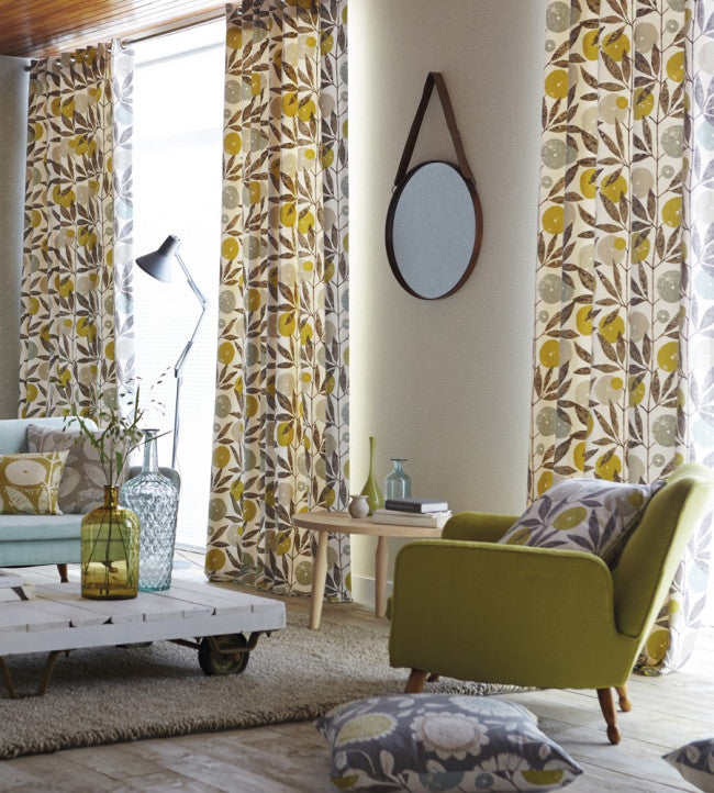 Blomma Room Fabric - Toffee / Blush / Putty