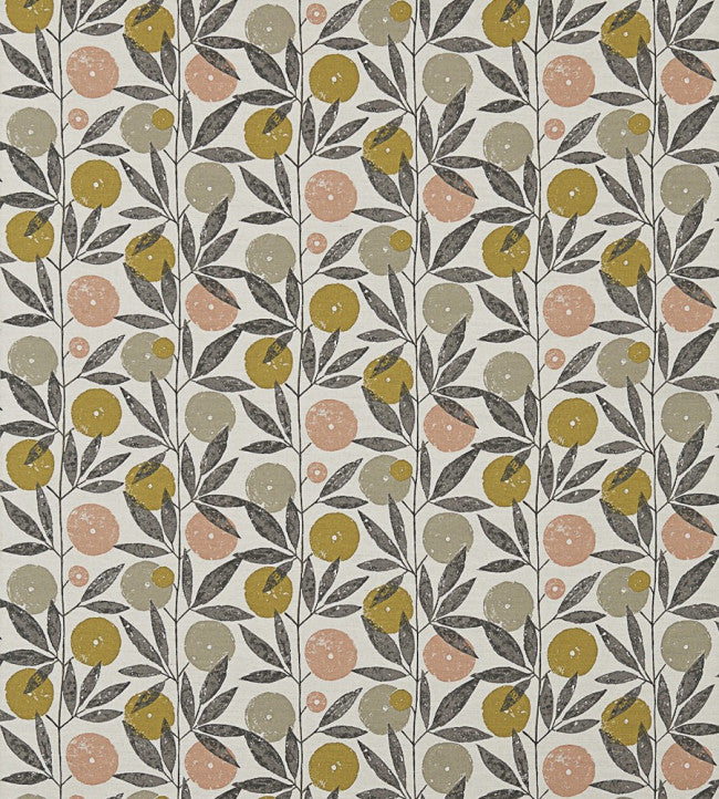 Blomma Fabric - Toffee / Blush / Putty