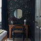 120615 - Obassia Silk Wallpaper - Midnight - Graham & Brown
