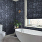 120620 - Enzia Wallpaper - Navy - Graham & Brown