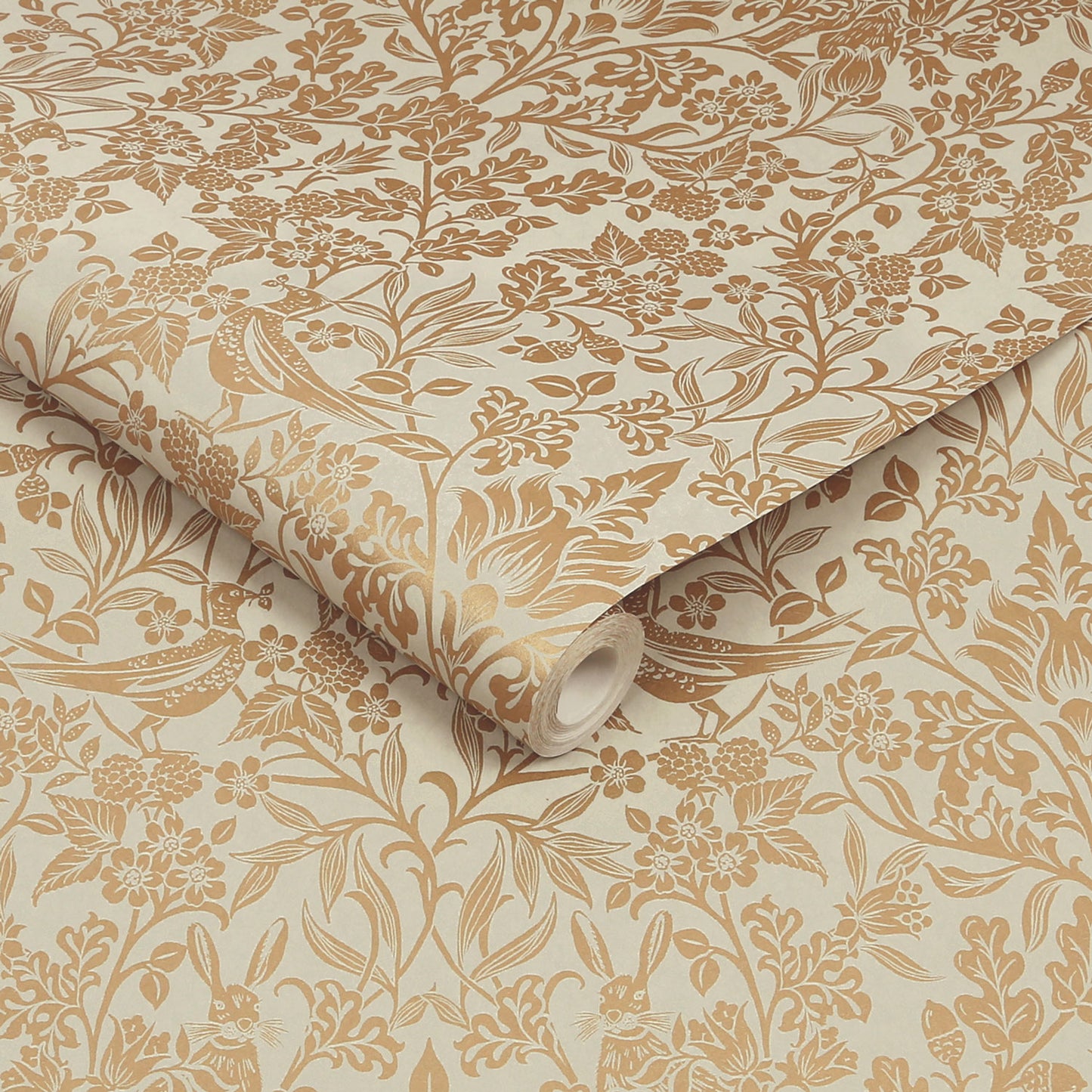 120626 - Hartley Damask Wallpaper - Neutral - Graham & Brown