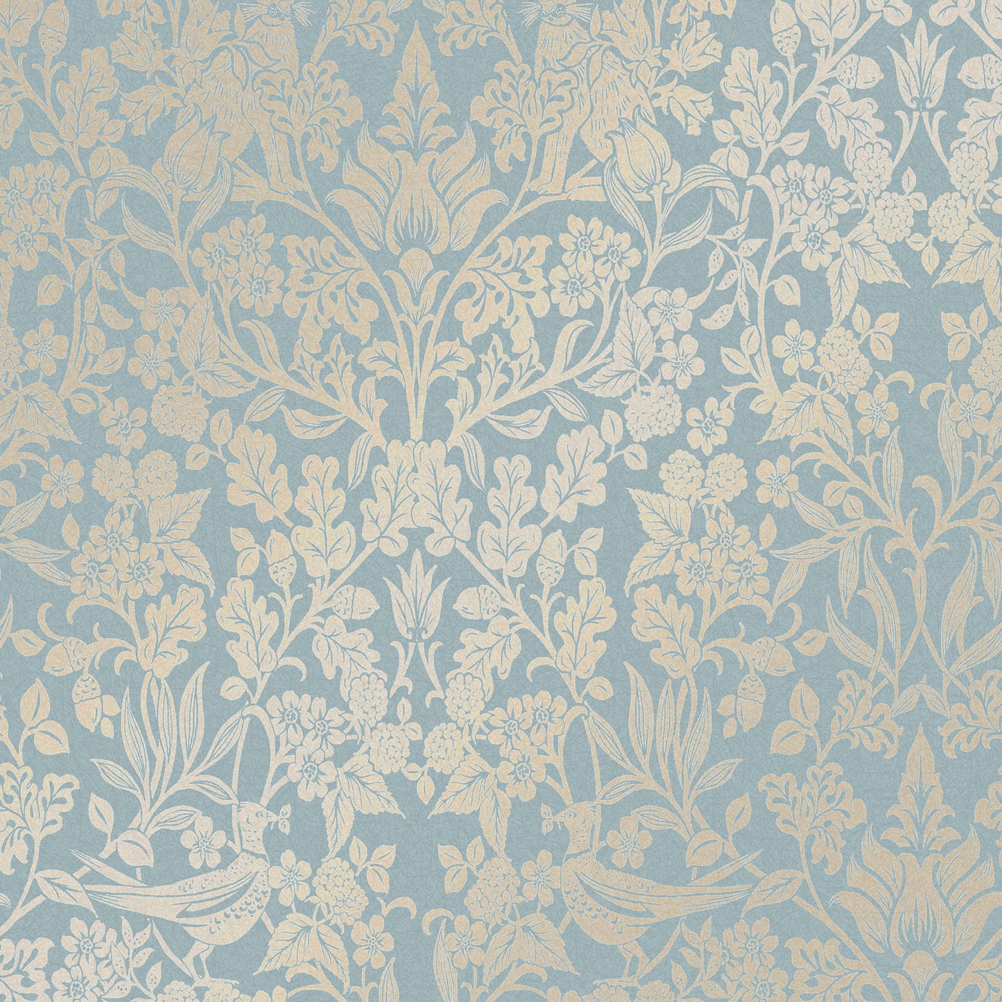 120627 - Hartley Damask Wallpaper - Light Blue - Graham & Brown