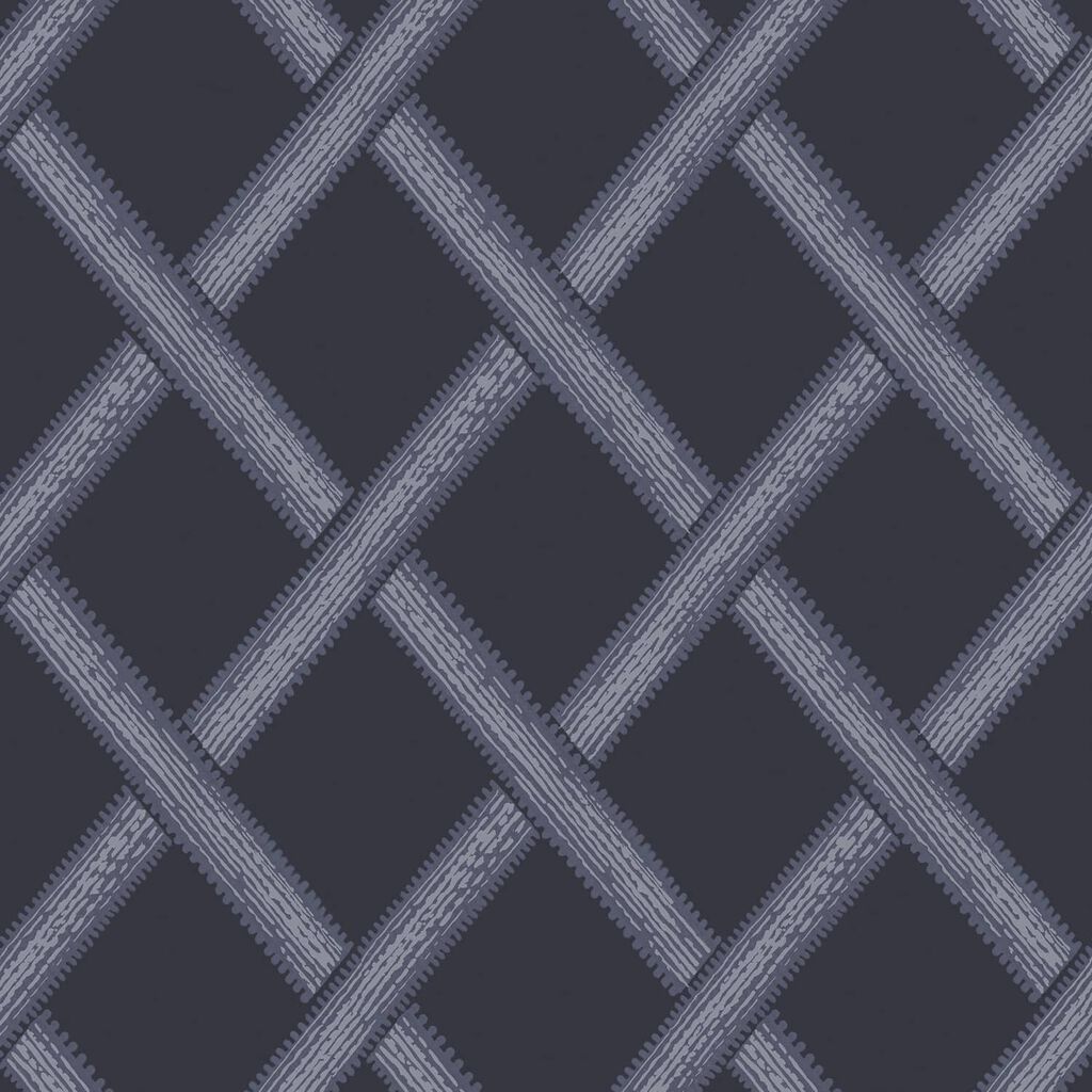 120632 - Greenskeeper Geo Wallpaper - Navy - Graham & Brown