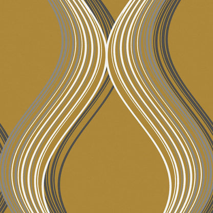 120640 - Euphoria Wallpaper - Yellow - Graham & Brown