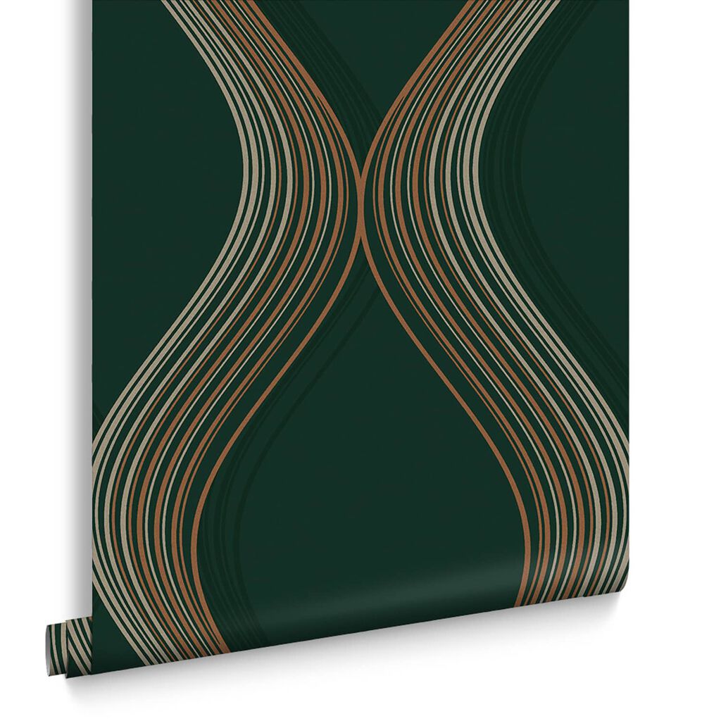 120645 - Euphoria Wallpaper - Emerald - Graham & Brown