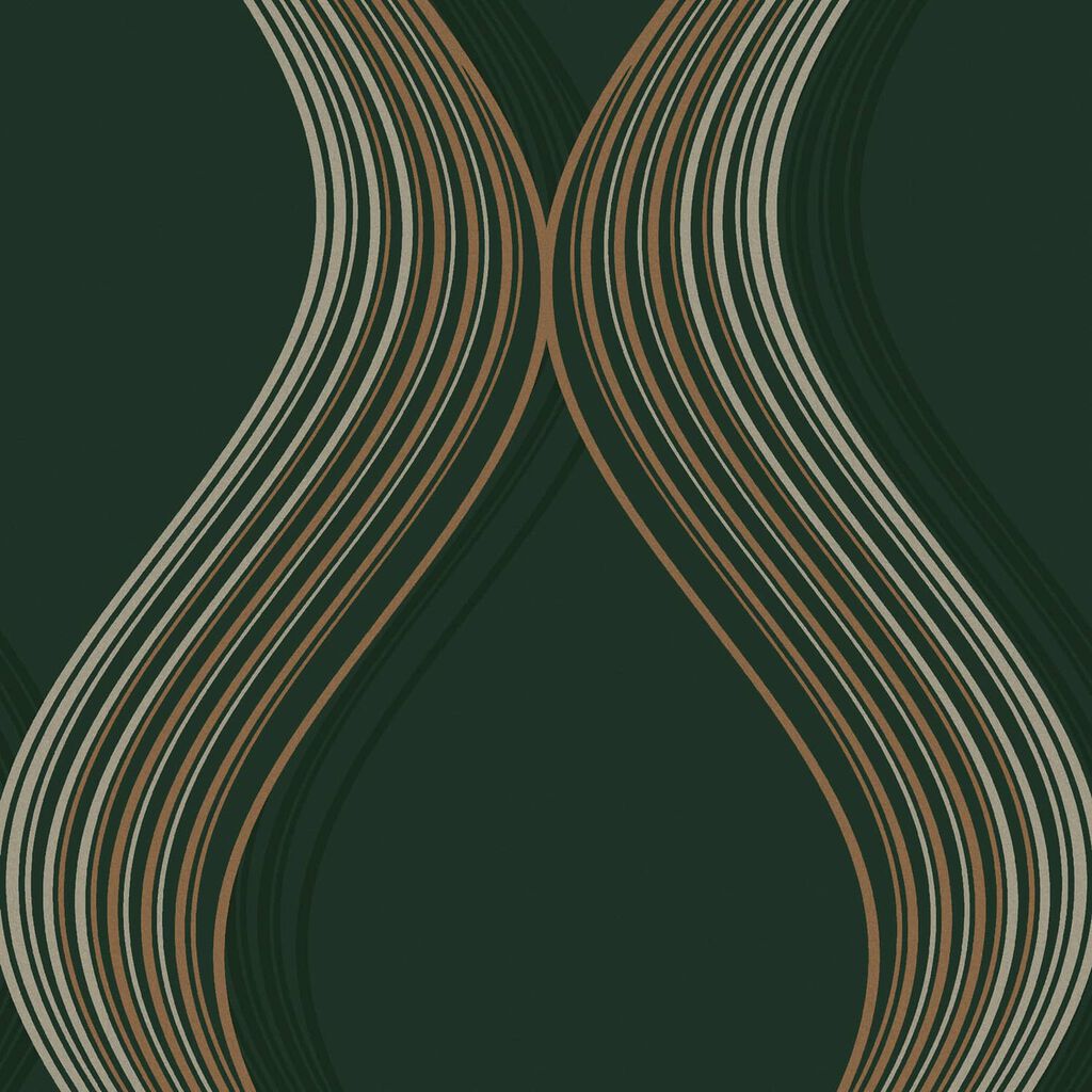 120645 - Euphoria Wallpaper - Emerald - Graham & Brown