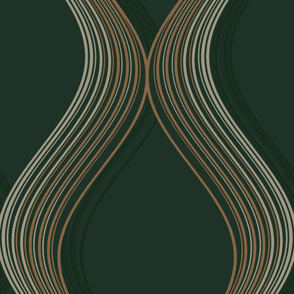 120645 - Euphoria Wallpaper - Emerald - Graham & Brown