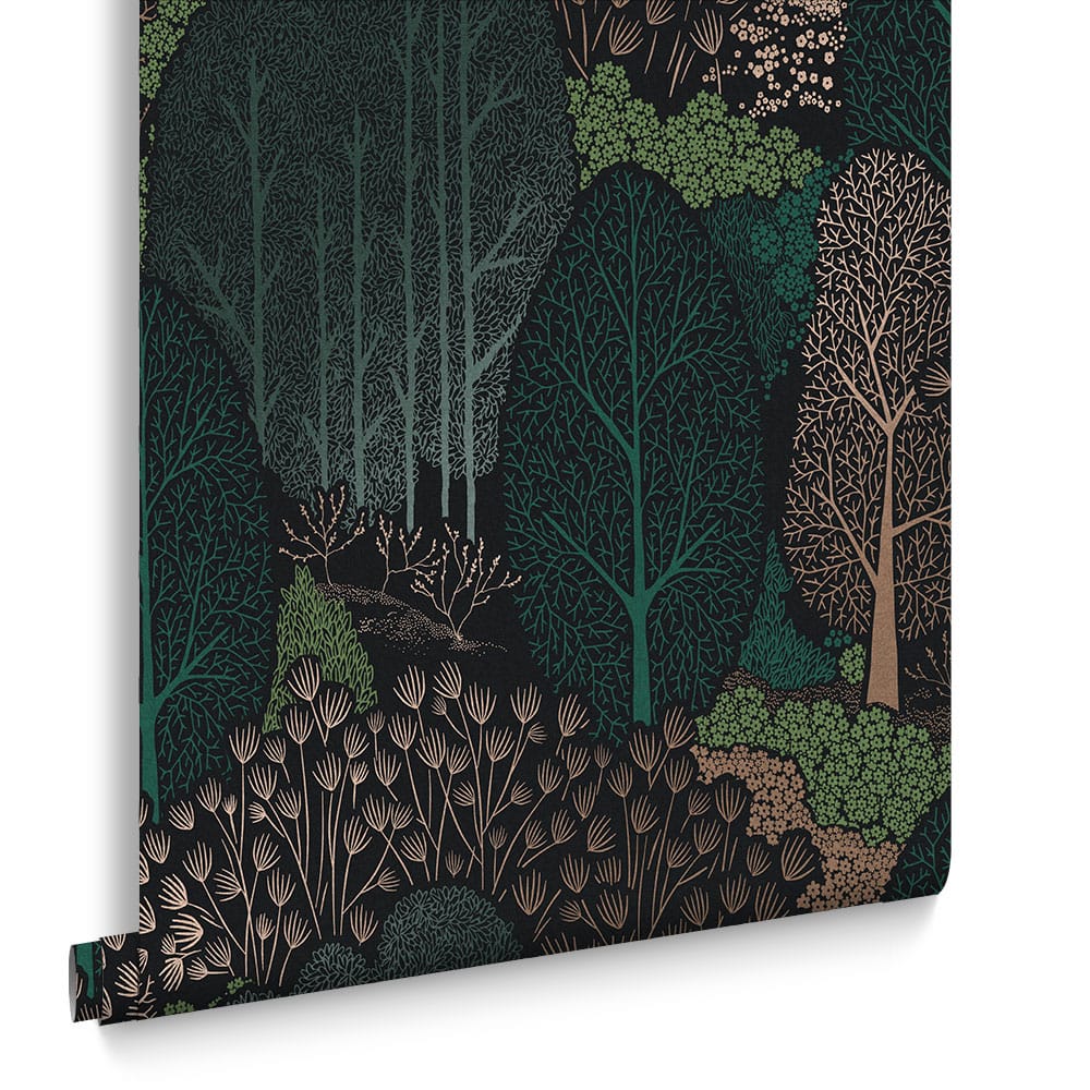 120647 - Scandiscape Wallpaper - Navy - Graham & Brown