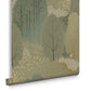 120648 - Scandiscape Wallpaper - Sage - Graham & Brown