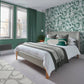 120669 - Arcane Garden Wallpaper - Verdigris - Graham & Brown