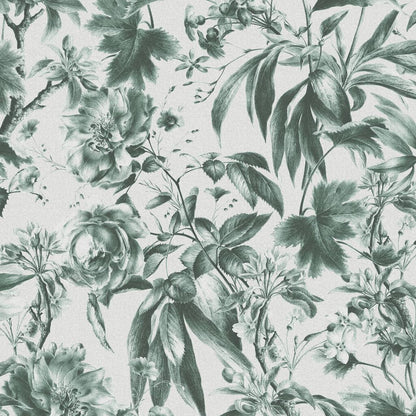 120669 - Arcane Garden Wallpaper - Verdigris - Graham & Brown