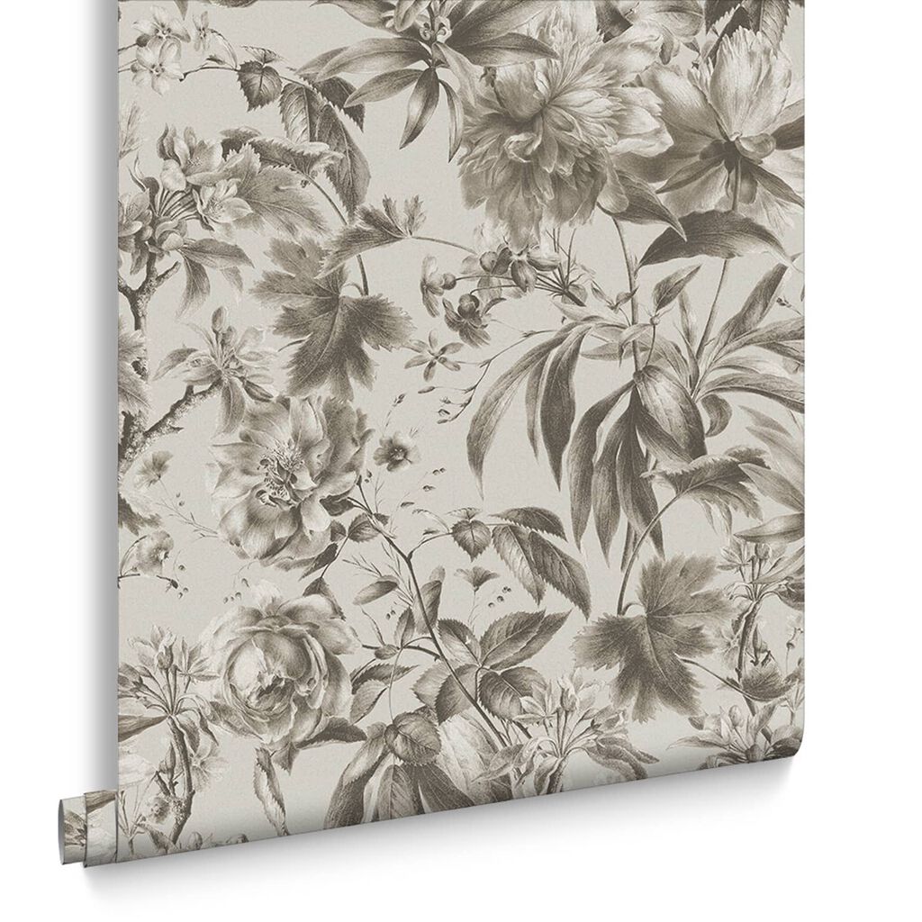 120710 - Arcane Garden Wallpaper - Silver - Graham & Brown