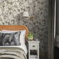 120710 - Arcane Garden Wallpaper - Silver - Graham & Brown