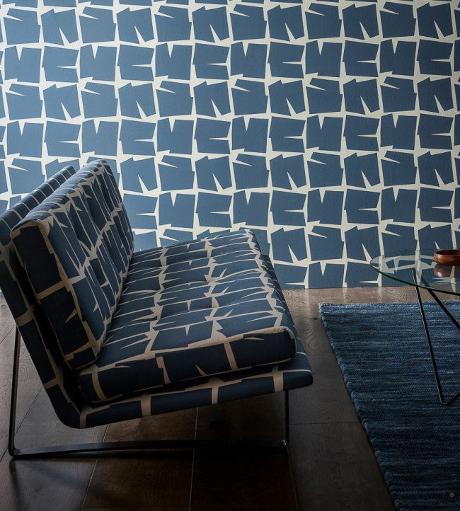 Moqui Room Fabric - Indigo