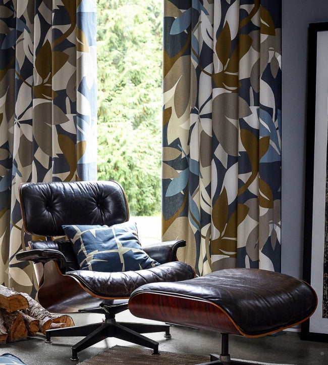 Baja Room Fabric - Cinnamon / Slate / Charcoal