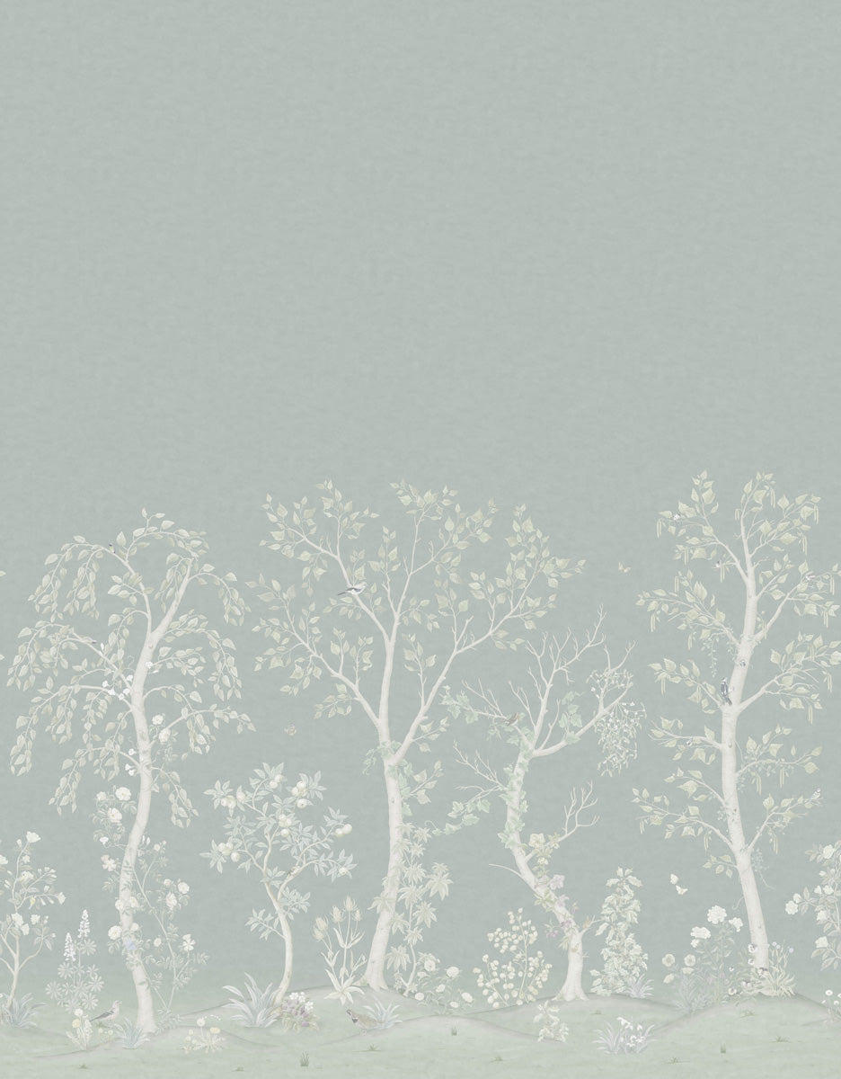 Seasonal Woods Wallpaper - Sage - 120/6020