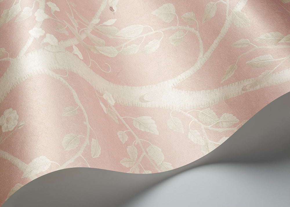 Seasonal Woods Wallpaper - Rose Quartz Pearl - 120/6022