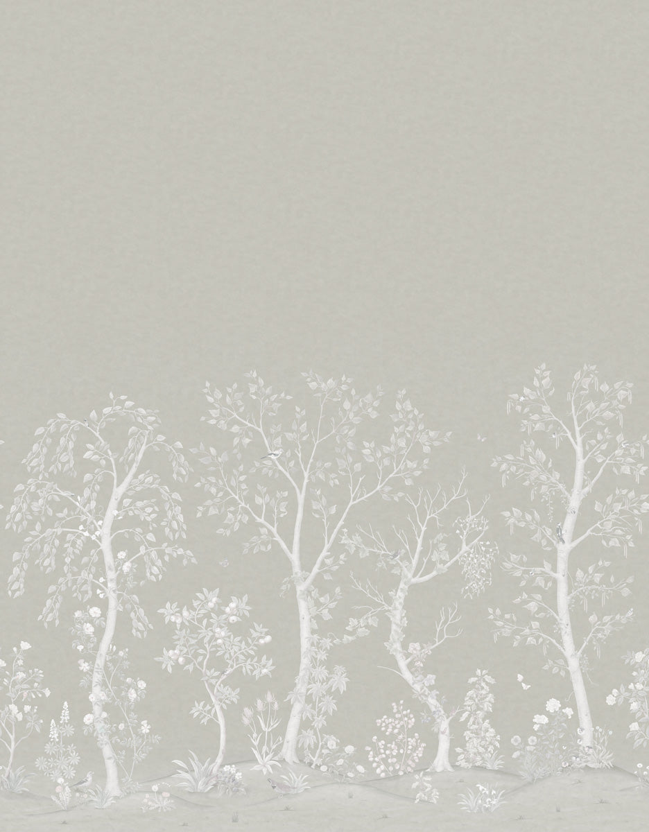 Seasonal Woods Wallpaper - Platinum Matte - 120/6023