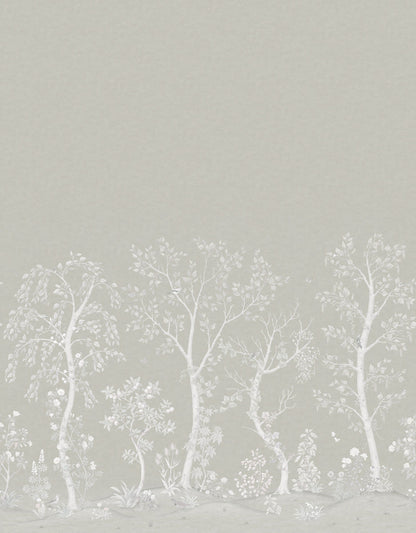 Seasonal Woods Wallpaper - Platinum Matte - 120/6023