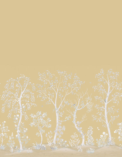 Seasonal Woods Wallpaper - Gold Pearl - 120/6024