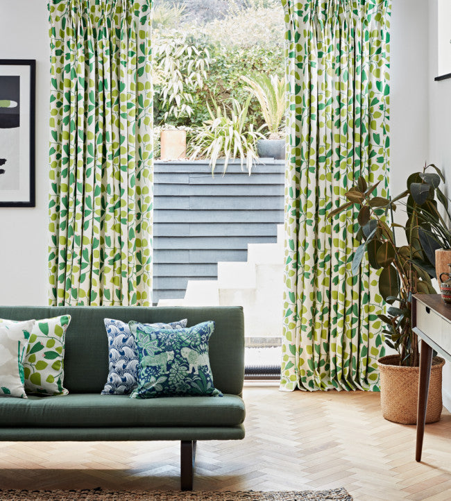 Rosehip Room Fabric - Mint Leaf / Zest