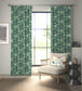 Rumble In The Jungle Room Fabric - Midnight / Mint Leaf
