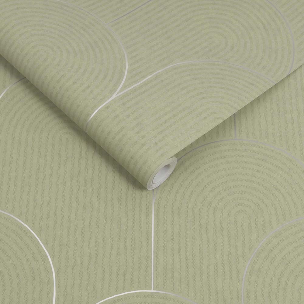 121416 - Lancet Wallpaper - Sage - Graham & Brown