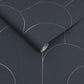121418 - Lancet Wallpaper - Navy - Graham & Brown