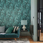 121428 - Norse Forest Wallpaper - Teal - Graham & Brown