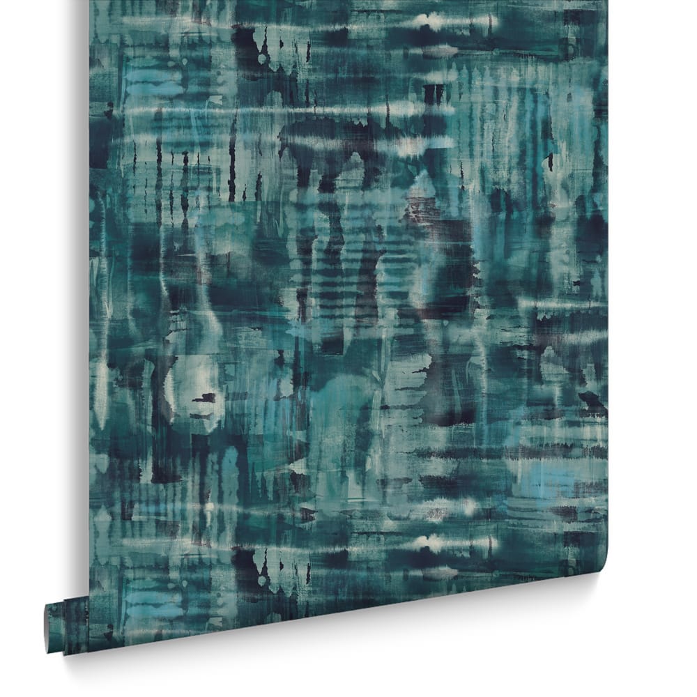 121436 - Reecho Wallpaper - Teal - Graham & Brown