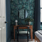 121436 - Reecho Wallpaper - Teal - Graham & Brown