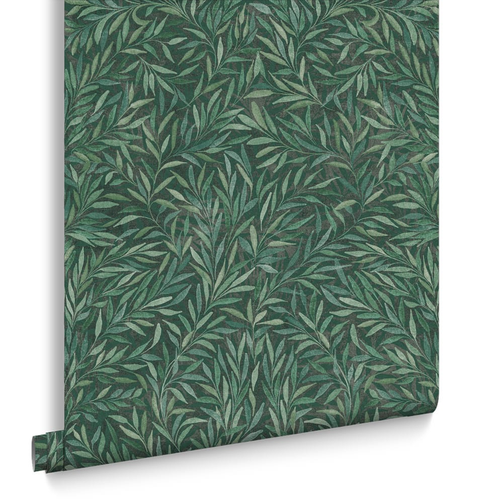 121439 - Salix Leaves Wallpaper - Green - Graham & Brown