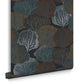 121446 - Twyla Wallpaper - Midnight - Graham & Brown