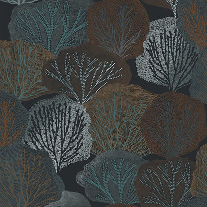 121446 - Twyla Wallpaper - Midnight - Graham & Brown