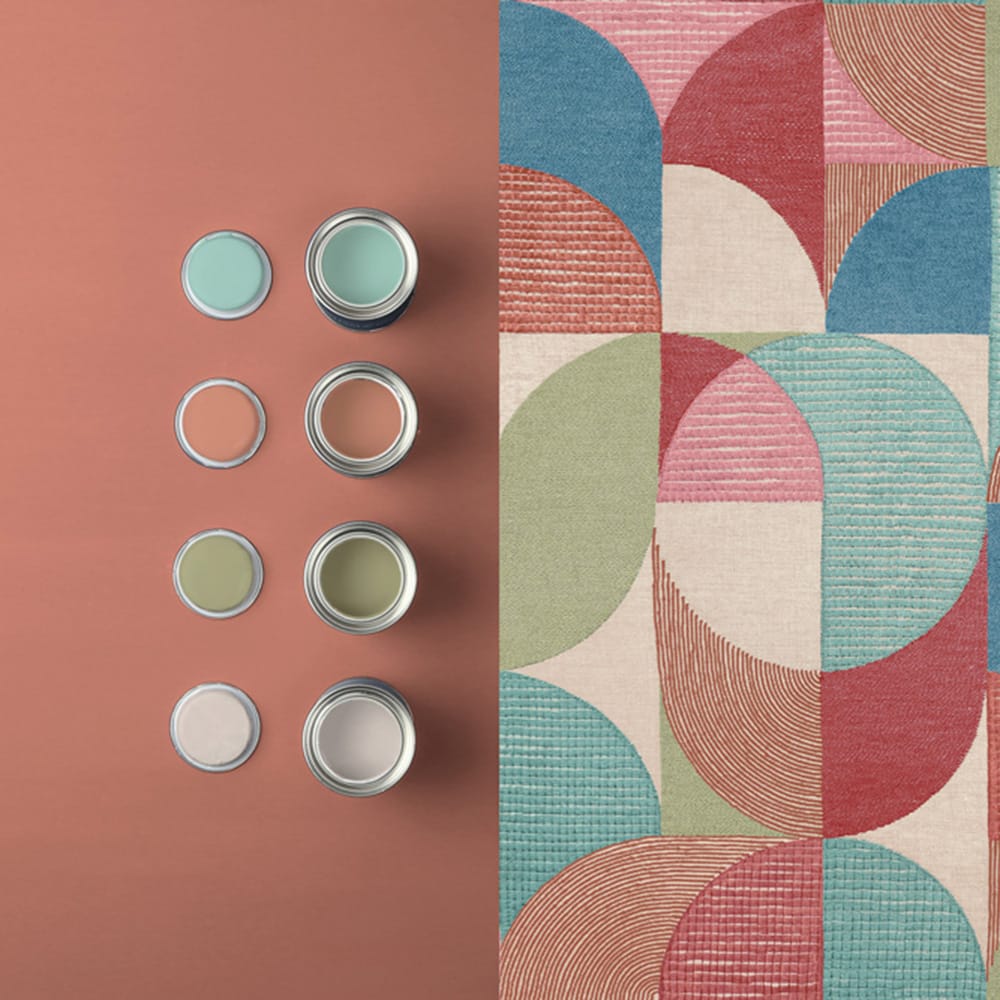 121461 - Stitch Craze Wallpaper - Carnival - Graham & Brown