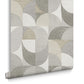 121462 - Stitch Craze Wallpaper - Taupe - Graham & Brown