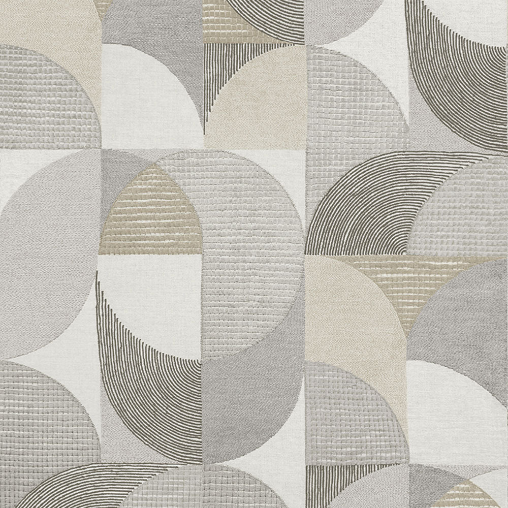 121462 - Stitch Craze Wallpaper - Taupe - Graham & Brown