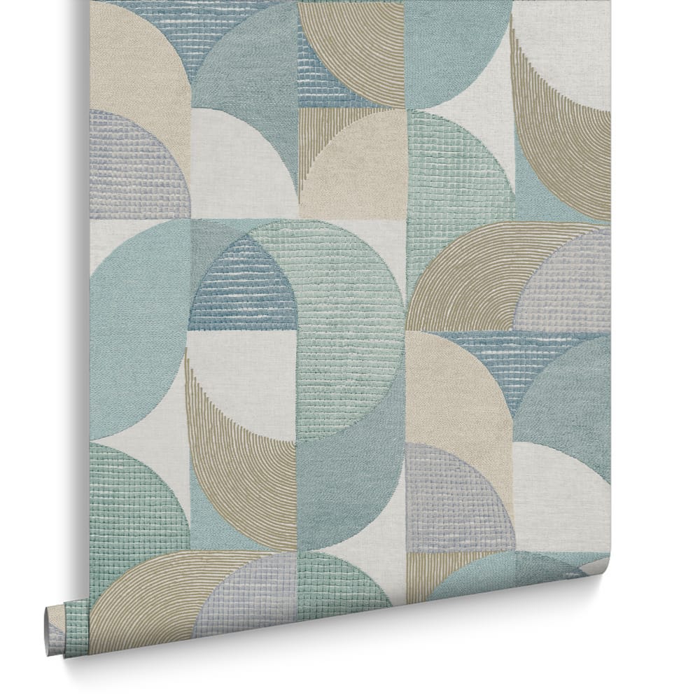 121463 - Stitch Craze Wallpaper - Calm - Graham & Brown