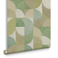 121464 - Stitch Craze Wallpaper - Sage - Graham & Brown