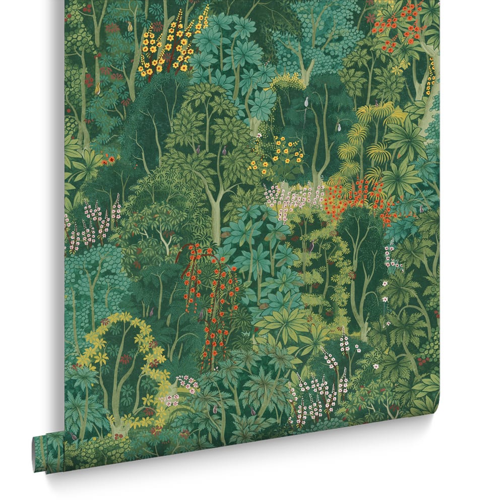 121466 - New Eden Wallpaper - Emerald - Graham & Brown