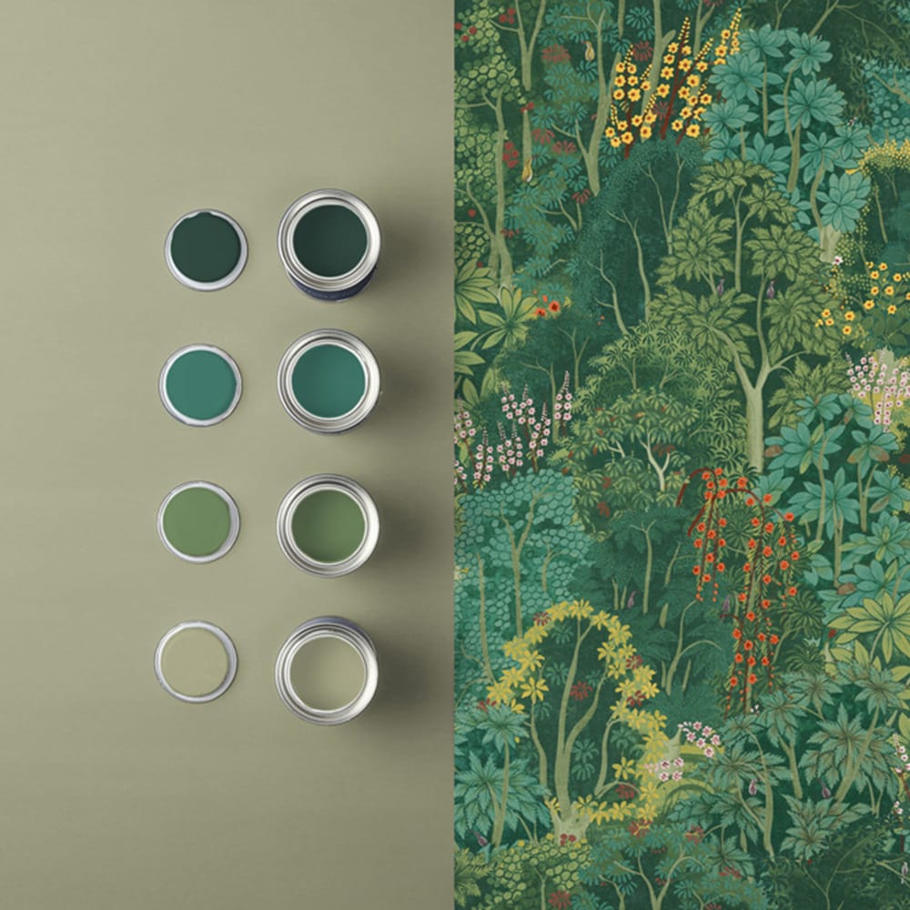 121466 - New Eden Wallpaper - Emerald - Graham & Brown